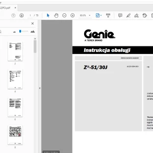 Genie Z-51/30J Instrukcja obsługi 1305352PO - PDF DOWNLOAD