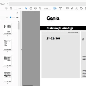 Genie Z-51/30J Instrukcja obsługi 1316198PO - PDF DOWNLOAD