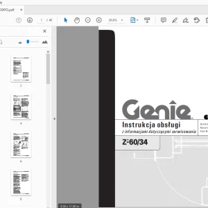 Genie Z-60/34 Instrukcja obsługi 1000209PO - PDF DOWNLOAD