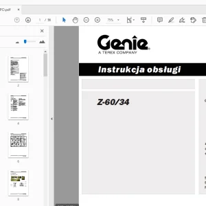 Genie Z-60/34 Instrukcja obsługi 133083PO - PDF DOWNLOAD