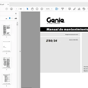 Genie Z-60/34 Manual de mantenimiento 75861SP - PDF DOWNLOAD