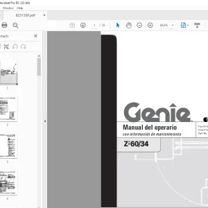 Genie Z-60/34 Manual del operario PDF