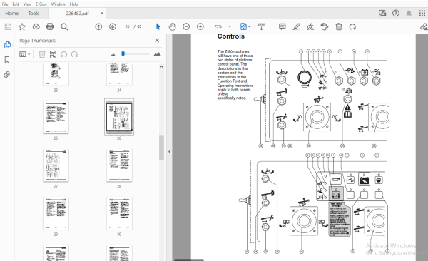 Genie Z-80/60 Operator's Manual 226482 - PDF DOWNLOAD - HeyDownloads ...