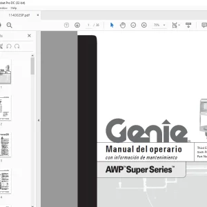 Genie lift AWP Super Series Manual del operario 114002 PDF