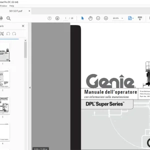 Genie lift DPL Super Series Manuale dell’operatore 38132