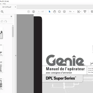 Genie lift DPL Super Series Manuel de l’opérateur 38132