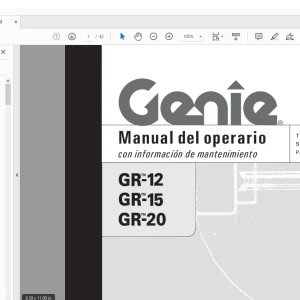 Genie lift GR-12 GR-15 GR-20 Manual del operario 97773