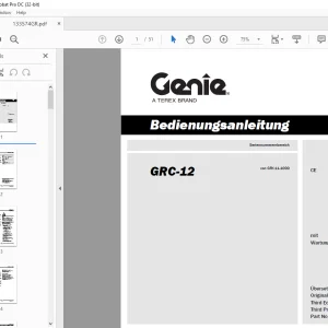 Genie lift GRC-12 Bedienungsanleitung 133574 PDF
