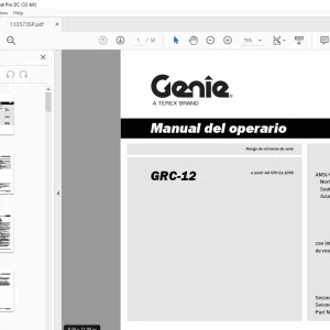Genie lift GRC-12 Manual del operario 133573 PDF