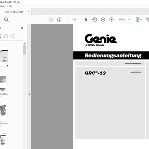 Genie lift GRC™-12 Bedienungsanleitung 1297728 PDF