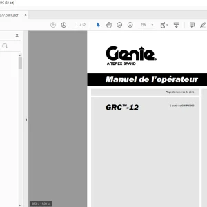 Genie lift GRC™-12 Manuel de l’opérateur 1297728