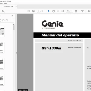 Genie lift GS 1330m Manual del operario 1301859 - PDF DOWNLOAD (Spanish)