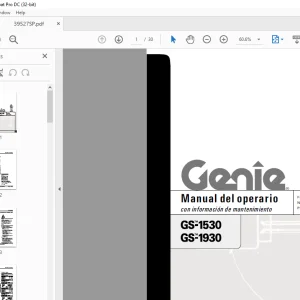 Genie lift GS-2032 GS-2632 Manual del operario 82680