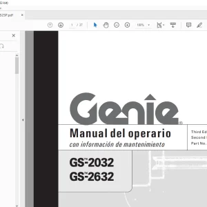Genie lift GS-2032 GS-2632 Manual del operario 97552