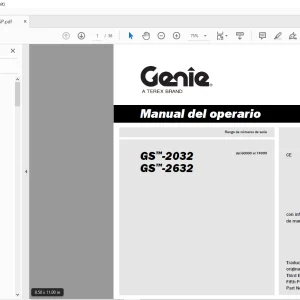 Genie lift GS-2032 GS-2632 Manual del operario 97570 - PDF DOWNLOAD (Spanish)
