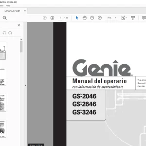 Genie lift GS-2046 GS-2646 GS-3246 Manual del operario 1000060