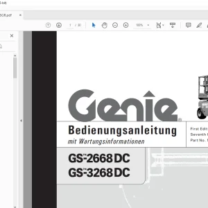 Genie lift GS-2668 DC GS-3268 DC Bedienungsanleitung 52546 PDF