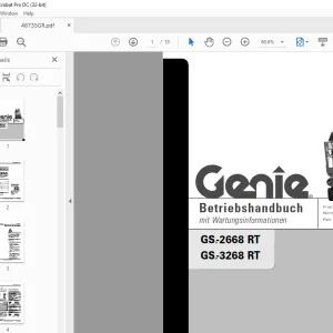 Genie lift GS-2668 RT GS-3268 RT Bedienungsanleitung 48735 PDF