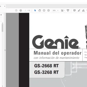 Genie lift GS-2668 RT GS-3268 RT Manual del operador 48735 PDF