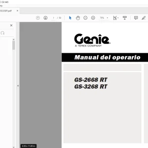 Genie lift GS-2668 RT GS-3268 RT Manual del operario 133533