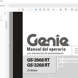 Genie lift GS-2668 RT GS-3268 RT Manual del operario 82702