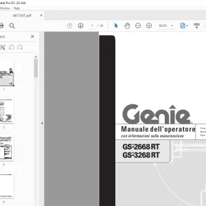 Genie lift GS-2668 RT GS-3268 RT Manuale dell’operatore 48735
