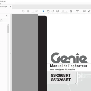 Genie lift GS-2668 RT GS-3268 RT Manuel de l’opérateur 1000189
