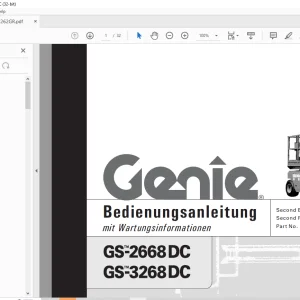 Genie lift GS-2668DC GS-3268DC Bedienungsanleitung 82262