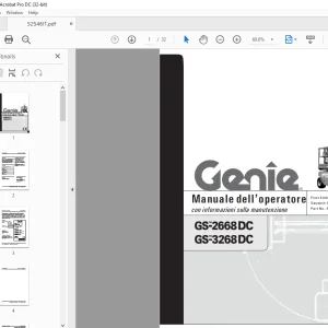 Genie lift GS-2668DC GS-3268DC Manuale dell’operatore 52546