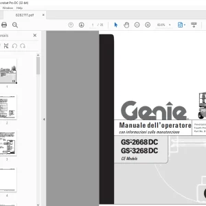 Genie lift GS-2668DC GS-3268DC Manuale dell’operatore 82827