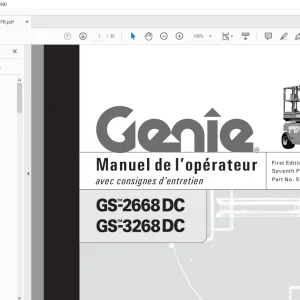 Genie lift GS-2668DC GS-3268DC Manuel de l’opérateur 52546