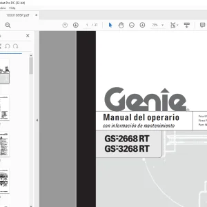 Genie lift GS-2668RT GS-3268RT Manual del operario 1000189