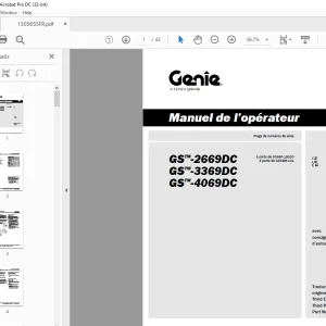 Genie lift GS-2669DC GS-3369DC GS-4069DC Manuel de l’opérateur