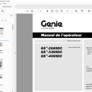 Genie lift GS-2669DC GS-3369DC GS-4069DC Manuel de l’opérateur 236445