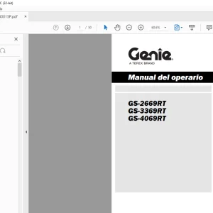 Genie lift GS-2669RT GS-3369RT GS-4069RT Manual del operario