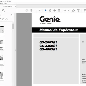 Genie lift GS-2669RT GS-3369RT GS-4069RT Manuel de l’opérateur
