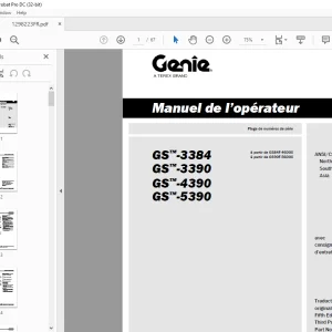 Genie lift GS-3384 GS-3390 GS-4390 GS™-5390 Manuel de l’opérateur 1298223