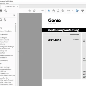 Genie lift GS-4655 Bedienungsanleitung 1294976 - PDF DOWNLOAD