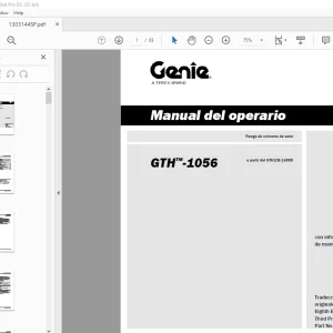 Genie lift GTH-1056 Manual del operario 1303144 PDF