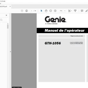 Genie lift GTH-1056 Manuel de l’opérateur 1255820