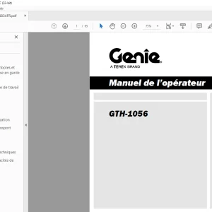Genie lift GTH-1056 Manuel de l’opérateur 214834