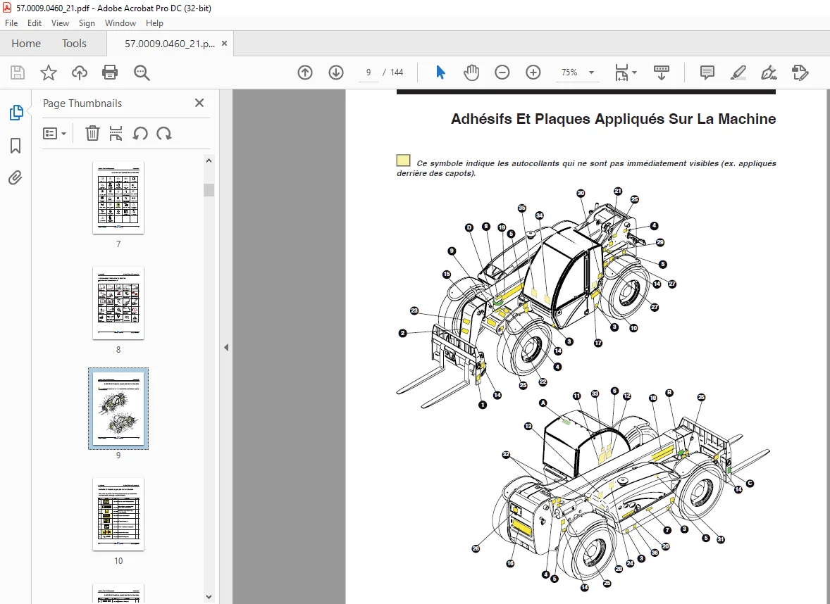 Genie lift GTH-3007 AGRI-730 Mode d’Emploi - PDF DOWNLOAD (FRENCH) - Image 2