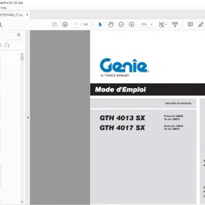 Genie lift GTH-4013 GTH-4017 Mode d’emploi PDF