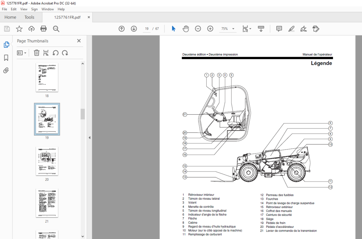 Genie lift GTH-636 Manuel de l’opérateur PDF - HeyDownloads - Manual ...