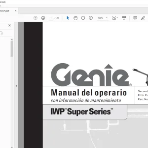 Genie lift IWP Super Series Manual del operario 48643  PDF