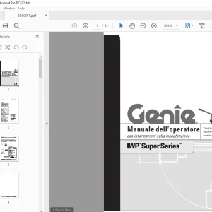 Genie lift IWP Super Series Manuale dell’operatore 82909
