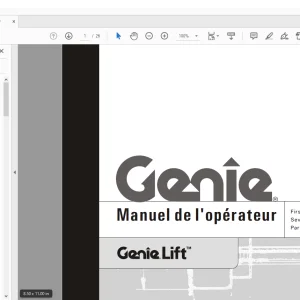Genie lift Manuel de l’opérateur 35566 PDF