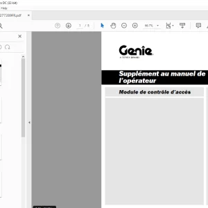 Genie Access Control Module Operator's Manual Supplement (French) PDF