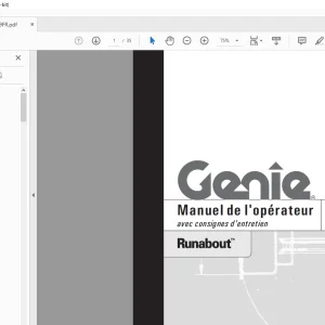 Genie lift Runabout Manuel de l’opérateur 72129 PDF