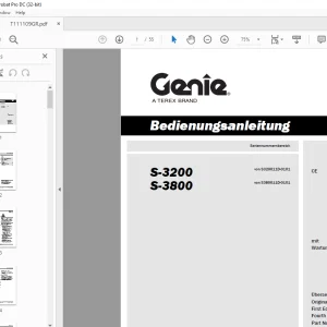 Genie lift S-3200 S-3800 Bedienungsanleitung 111109 PDF